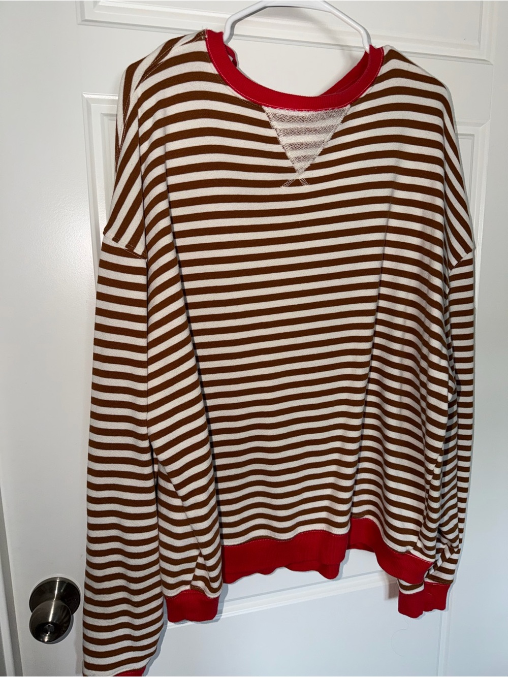 We The Free Classic Striped Oversized Crewneck